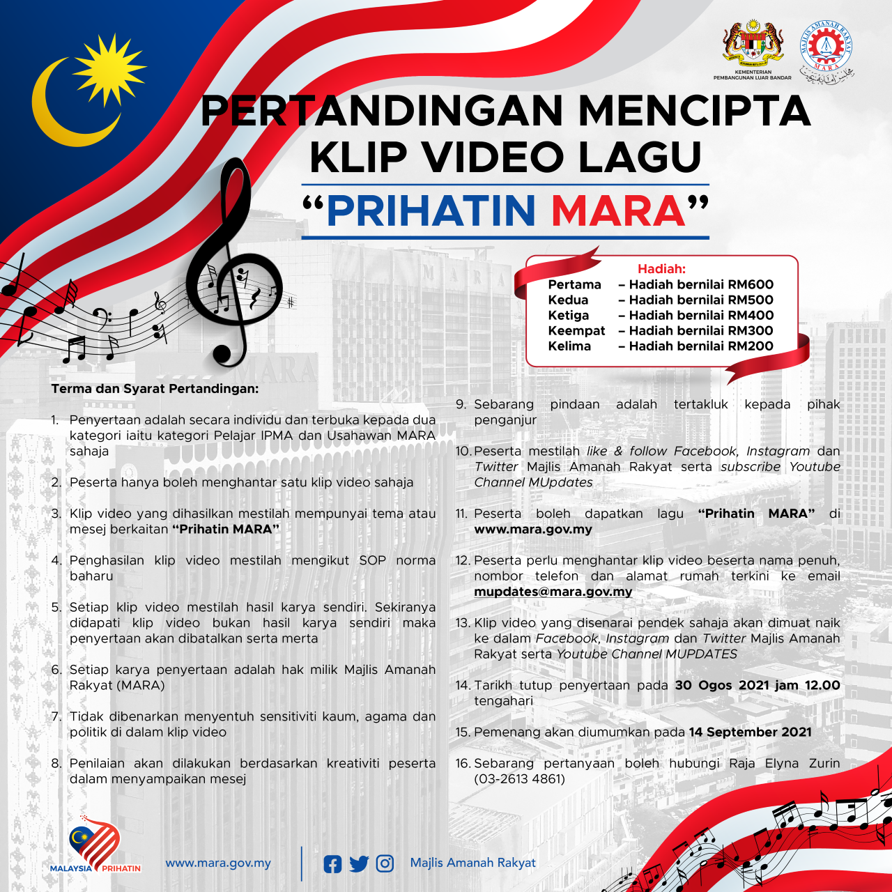 Pertandingan Klip Video Prihatin MARA