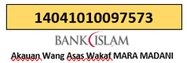 Bank Acc MARA Madani