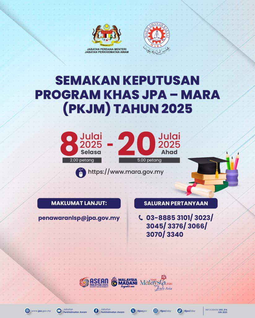 POSTER HEBAHAN KEPUTUSAN MARA JPA-MARA