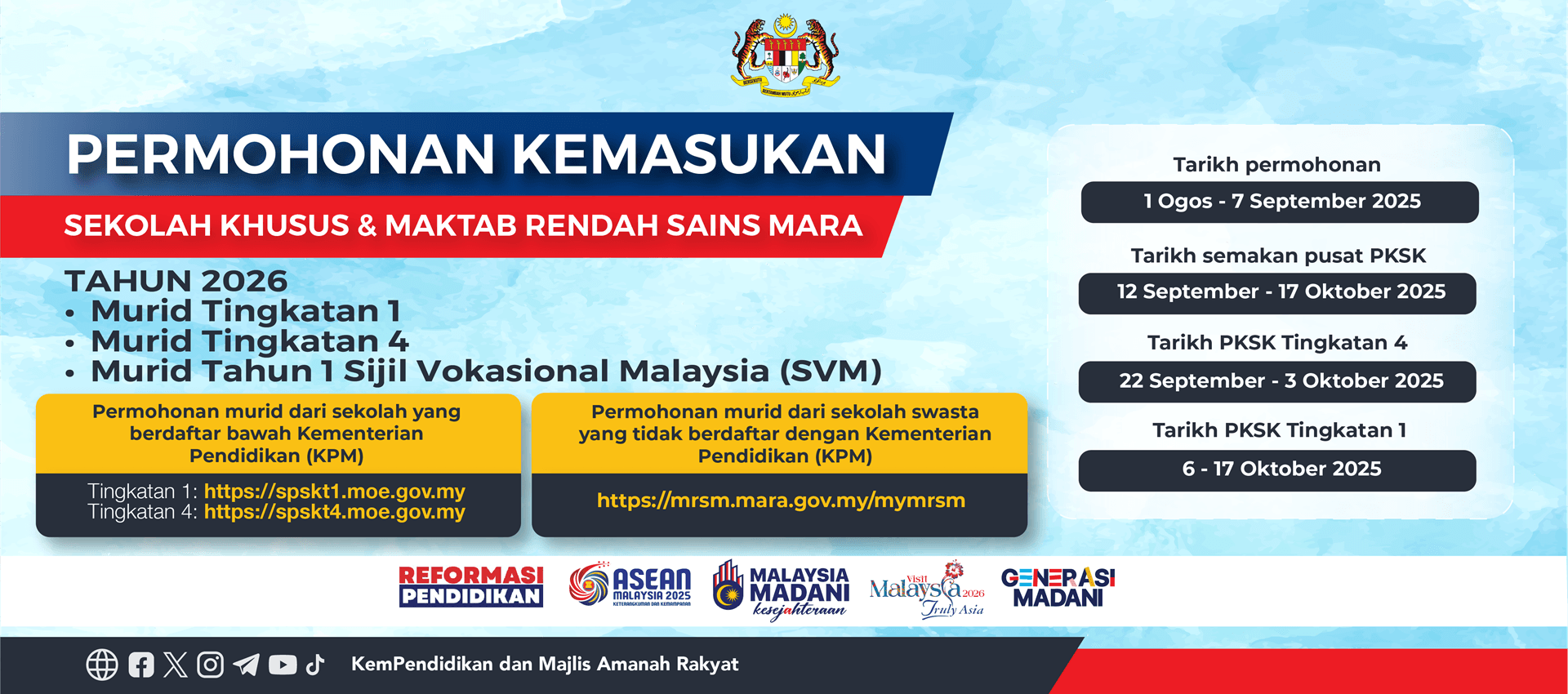 Permohonan MRSM BM Permohonan MRSM